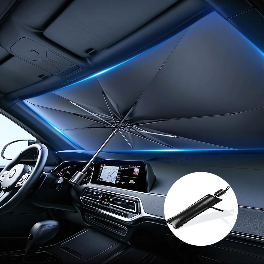 PARASOL PARA AUTO PLEGABLE – Protege tu vehículo del calor extremo en segundos