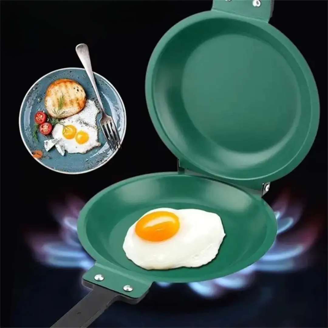 SARTÉN DOBLE CARA – Cocina fácil, rápida y sin esfuerzo todos los días