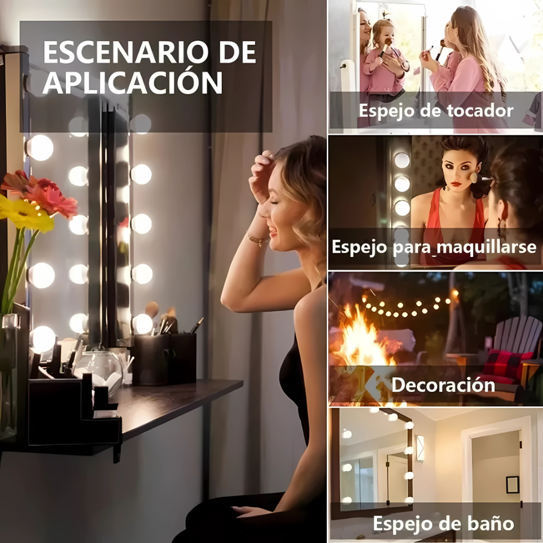 Luces de Espejo Vanity – Iluminación profesional para tu tocador