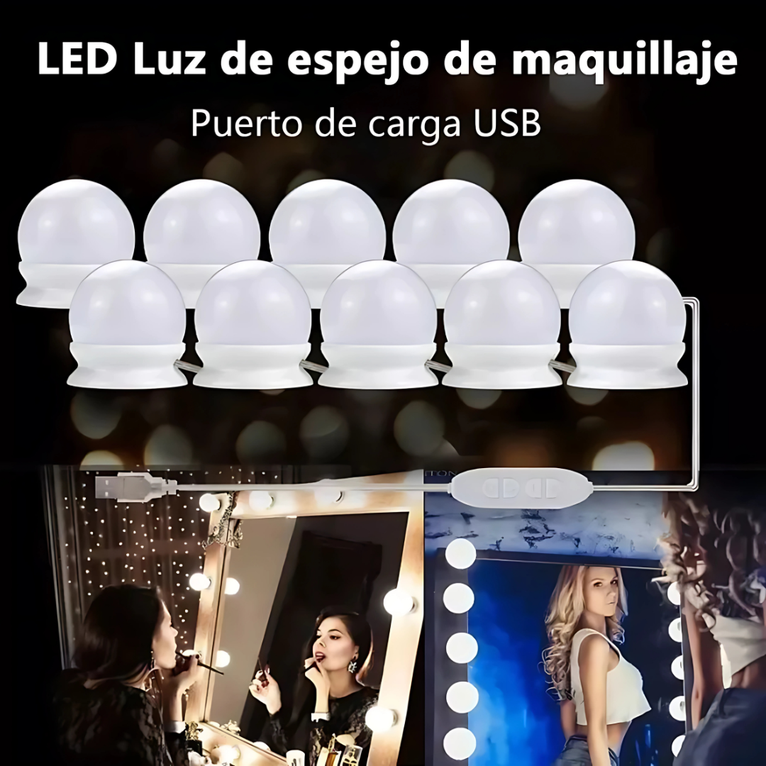 Luces de Espejo Vanity – Iluminación profesional para tu tocador