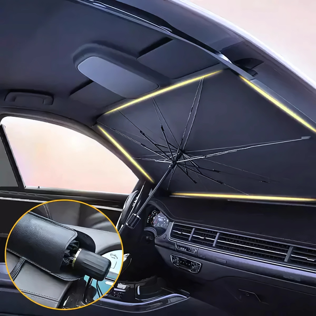 PARASOL PARA AUTO PLEGABLE – Protege tu vehículo del calor extremo en segundos