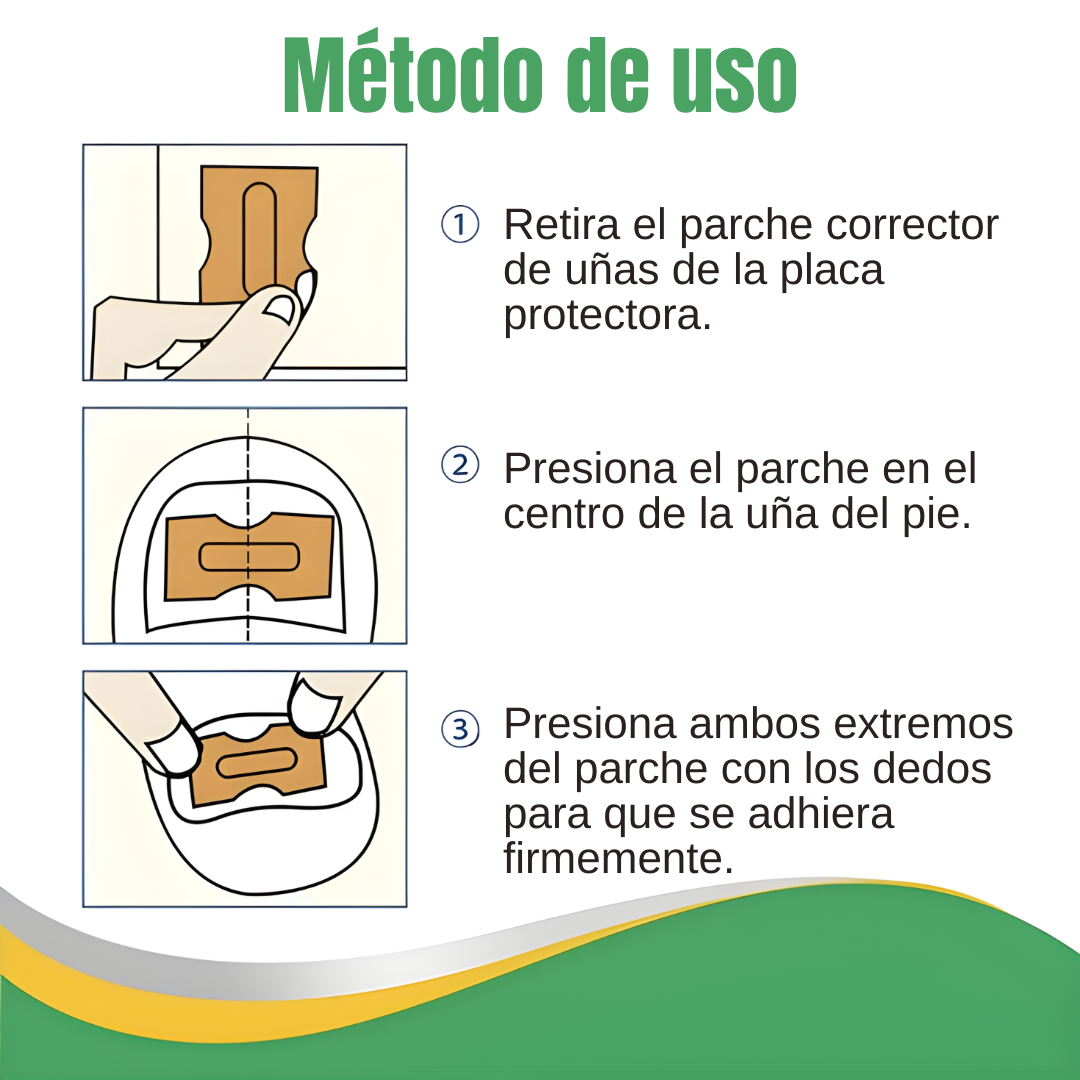 PARCHE CORRECTOR UÑA NANEL – Corrige, protege y recupera la forma natural de tus uñas