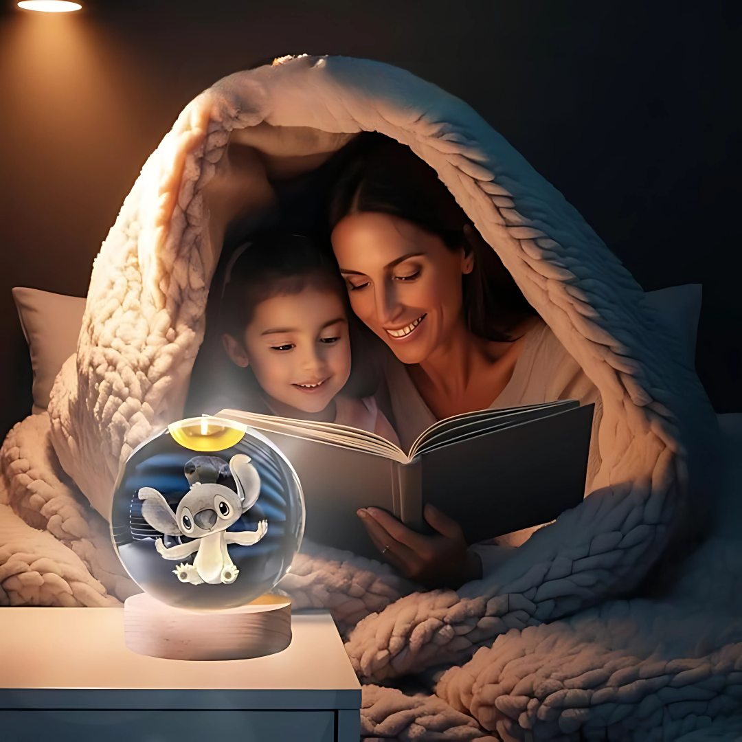 ESFERAS DECORATIVAS 3D STITCH 1 UNIDAD – Dale un toque mágico y tierno a tu espacio