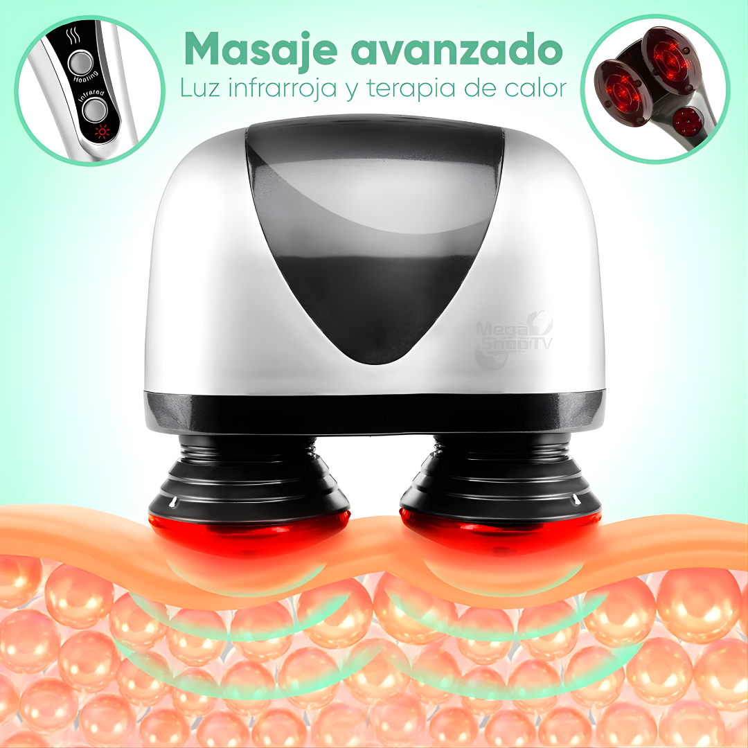 MASAJEADOR ELÉCTRICO DOBLE CABEZAL PRO – Relaja, alivia y renueva tu cuerpo en minutos