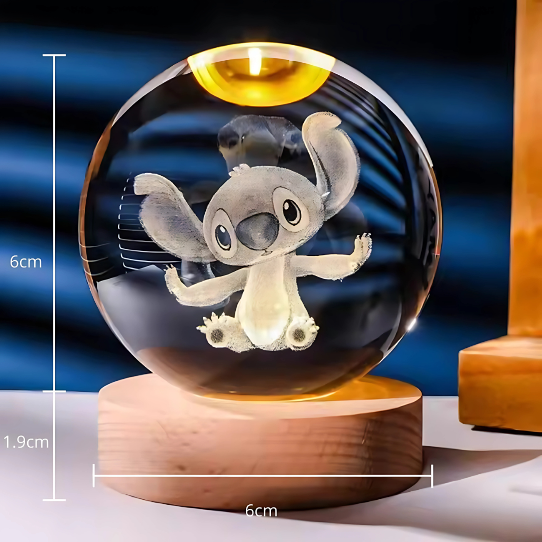 ESFERAS DECORATIVAS 3D STITCH 1 UNIDAD – Dale un toque mágico y tierno a tu espacio