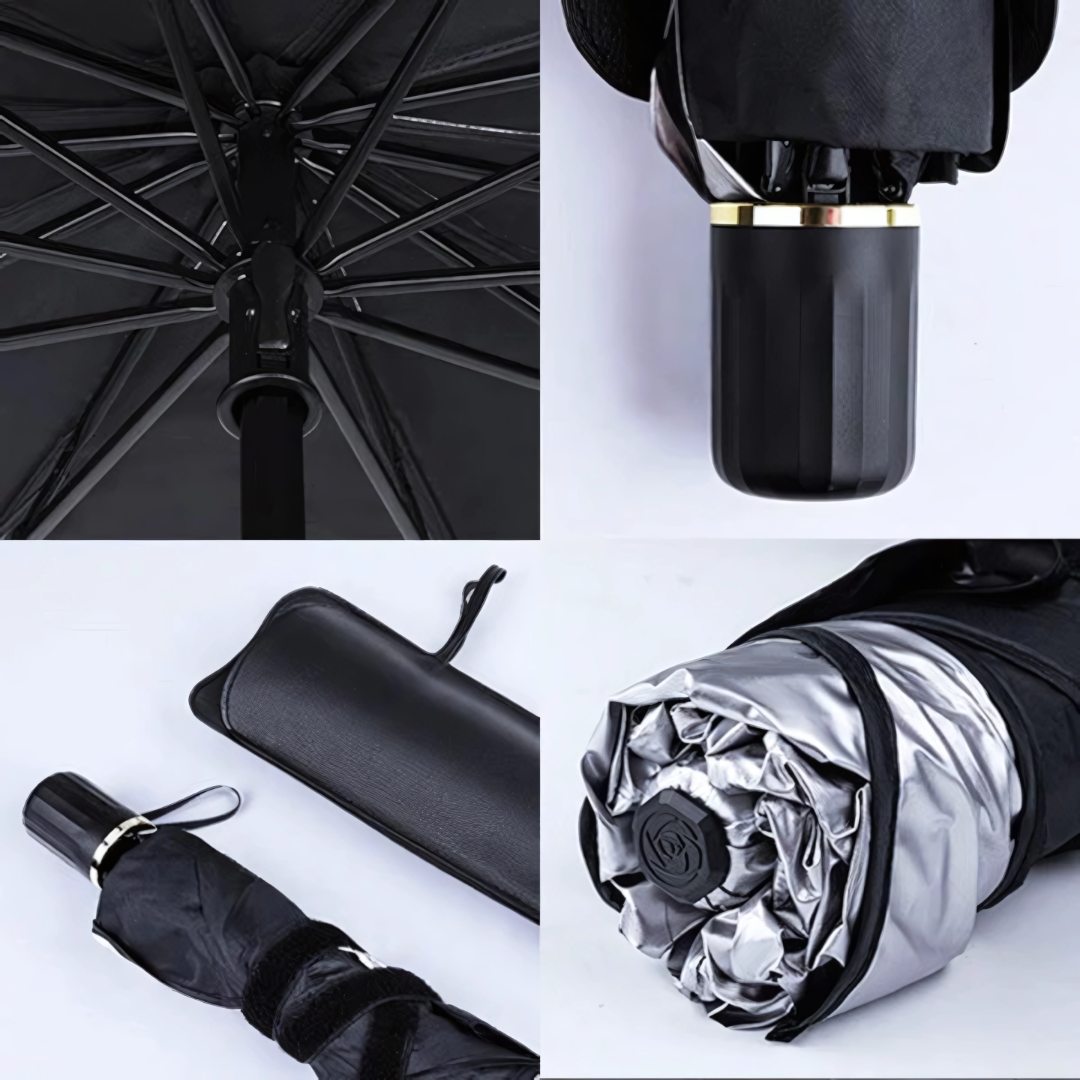 PARASOL PARA AUTO PLEGABLE – Protege tu vehículo del calor extremo en segundos