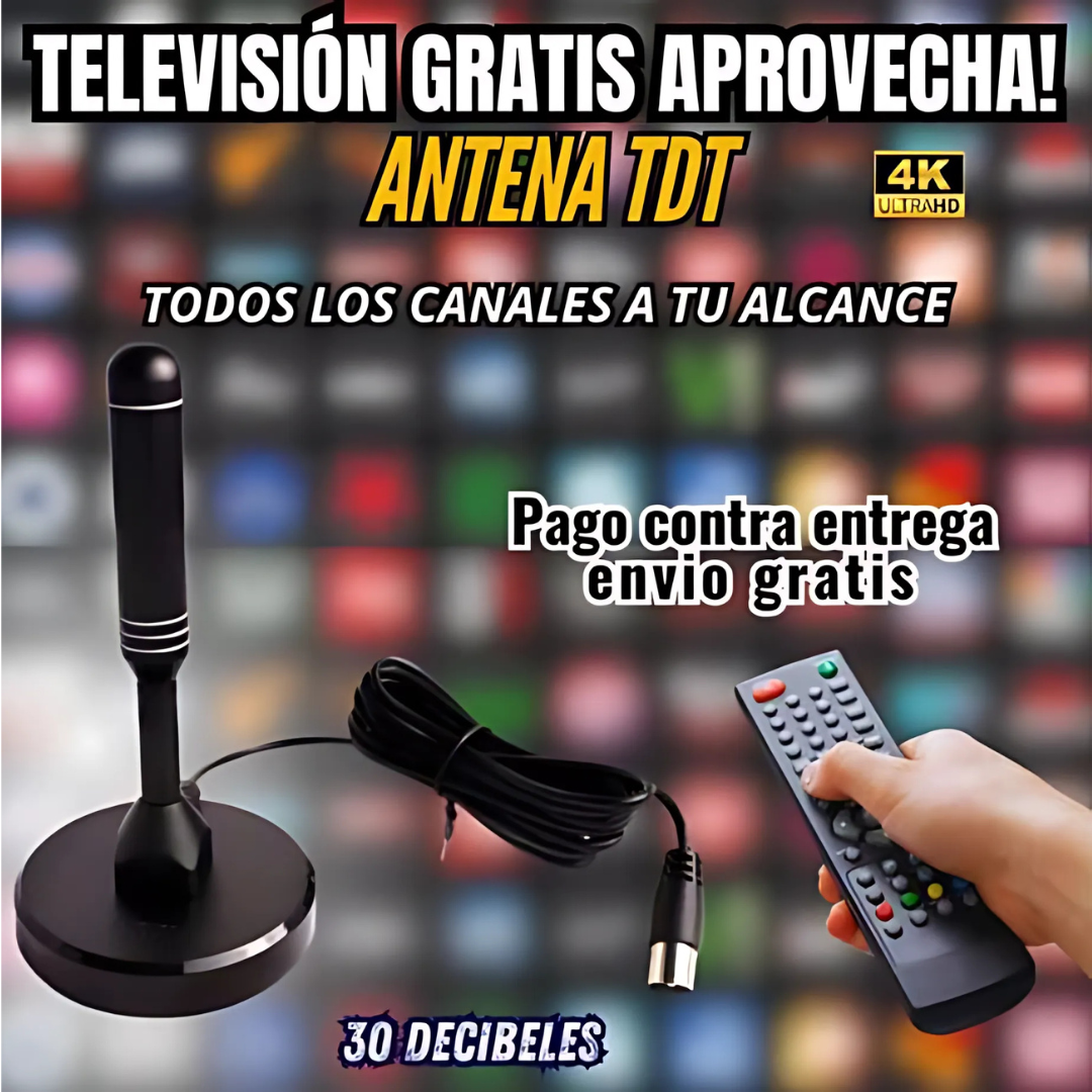 Antena TV AirSignal Pro - Conéctate a la señal sin complicaciones, sin cuotas mensuales y con máxima calidad.