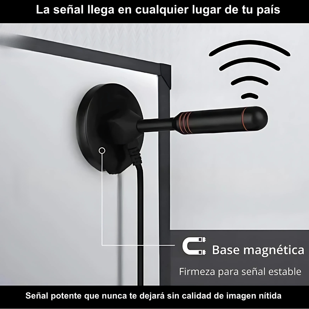 Antena TV AirSignal Pro - Conéctate a la señal sin complicaciones, sin cuotas mensuales y con máxima calidad.