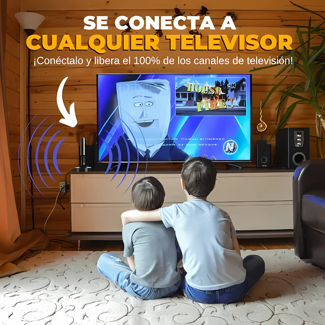 Antena TV AirSignal Pro - Conéctate a la señal sin complicaciones, sin cuotas mensuales y con máxima calidad.