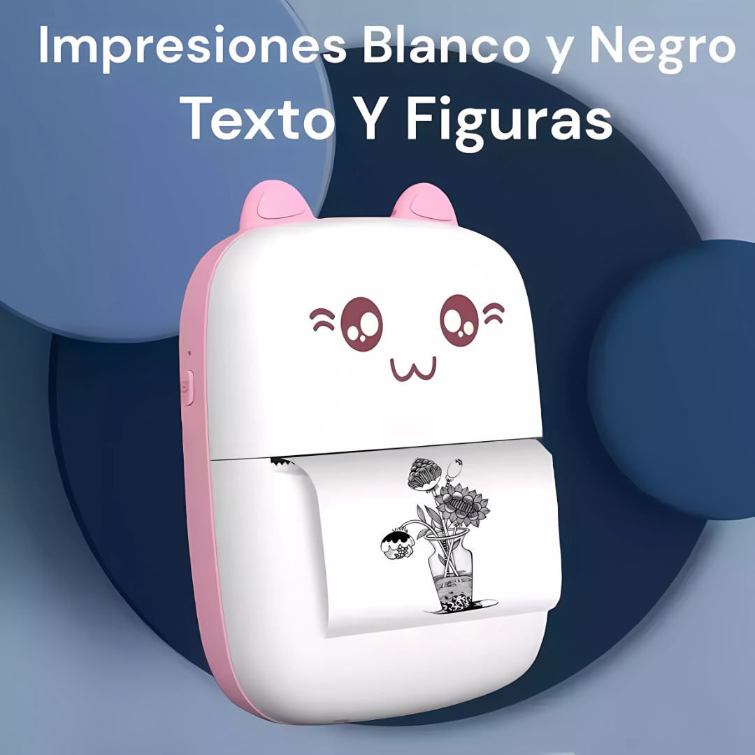 Impresora Térmica Bluetooth InstaPrint Pro™ - Imprime tus ideas donde quieras: rápida, ligera y siempre a mano.