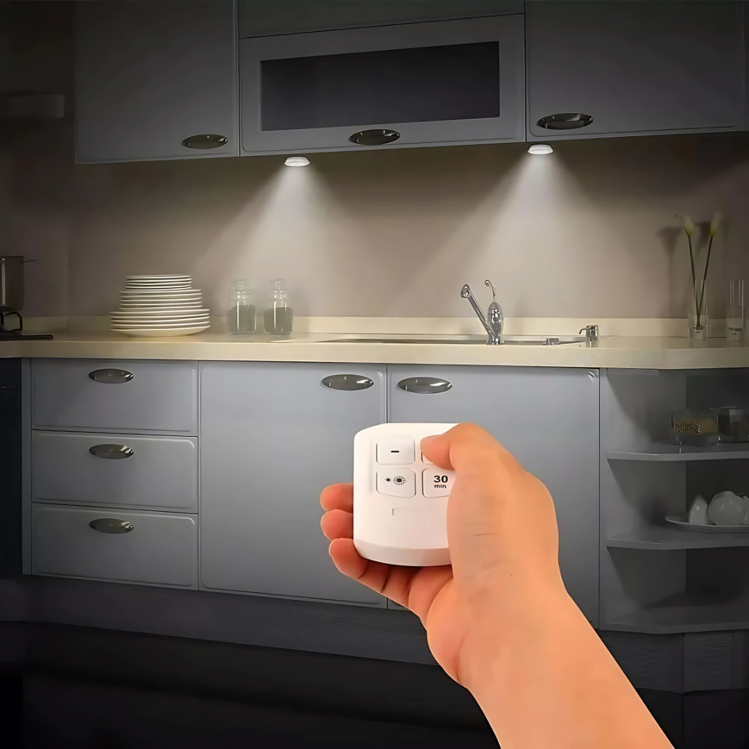 Kit 3 Und. LED Remoto LumaTouch™ - Luz donde la necesites, sin enchufes, sin límites.