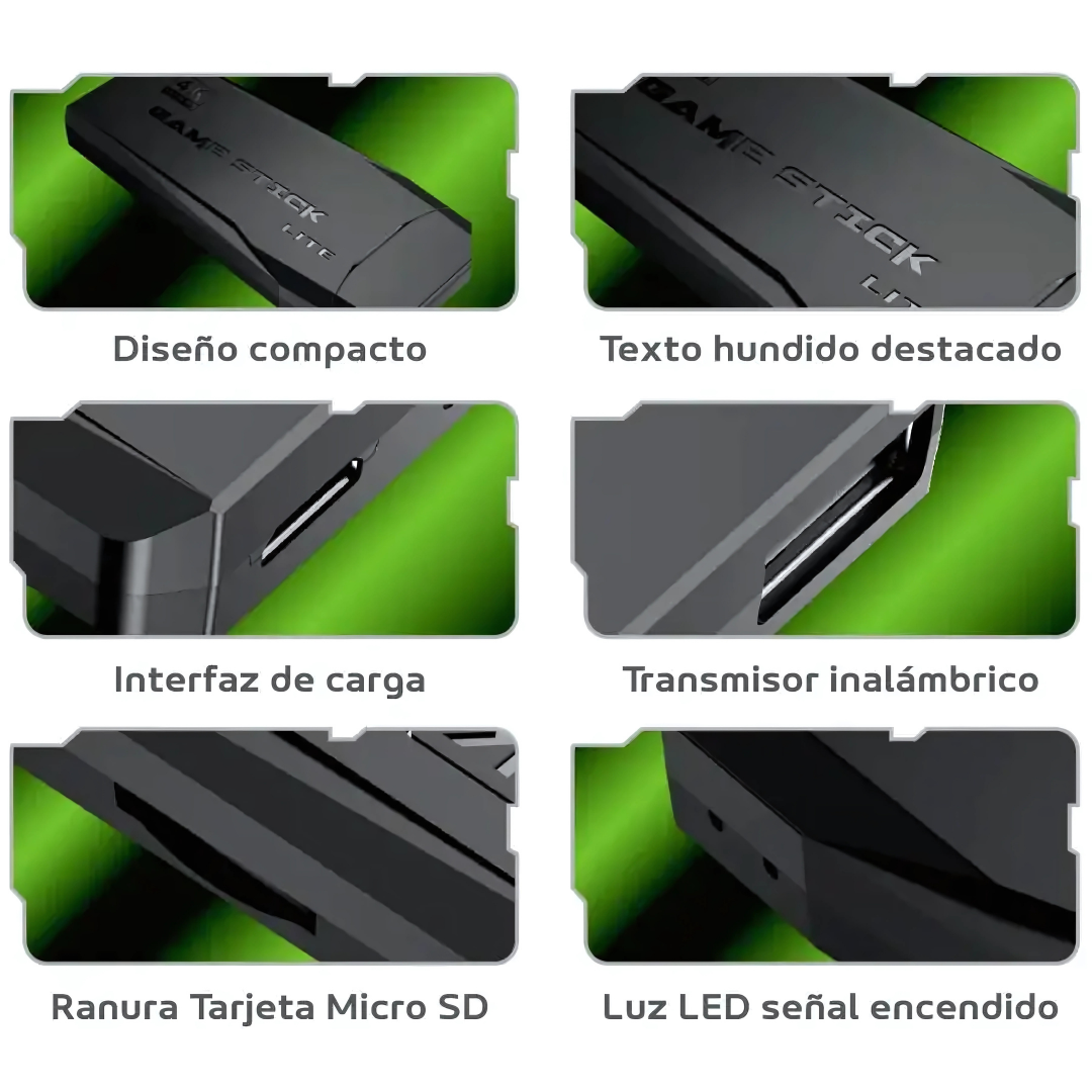 Consola Retro GameStick™ - Tus juegos favoritos… todos juntos y sin cables.