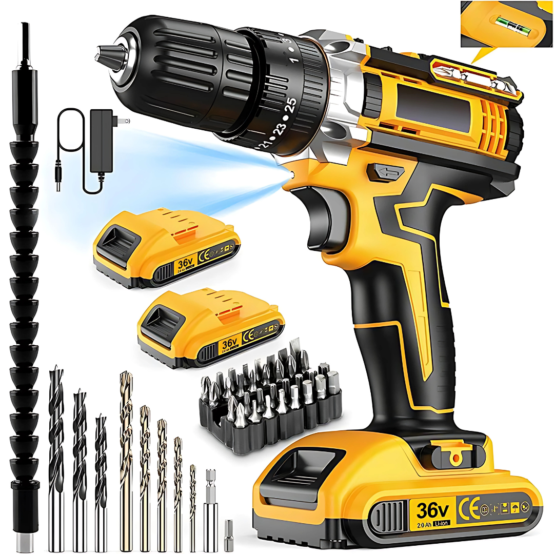 Kit Taladro Inalámbrico Tasbel™ – Todo lo que necesitas para construir, reparar y transformar