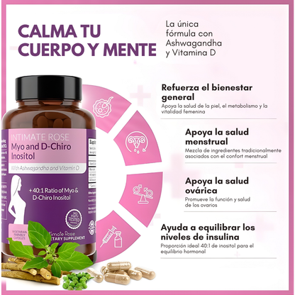 INTIMATE ROSE INOSITOL – Equilibrio hormonal, energía y bienestar femenino