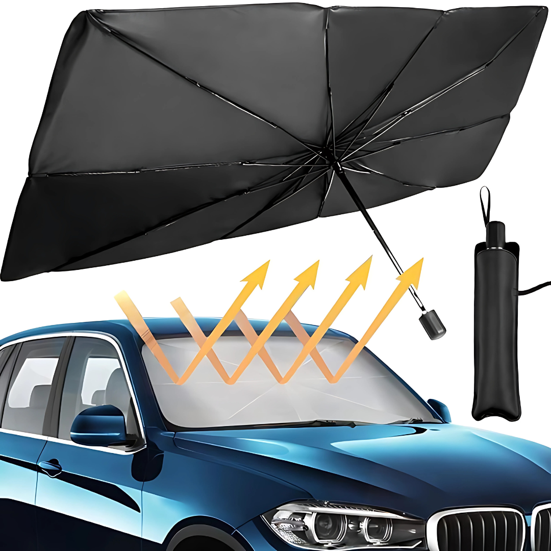 PARASOL PARA AUTO PLEGABLE – Protege tu vehículo del calor extremo en segundos