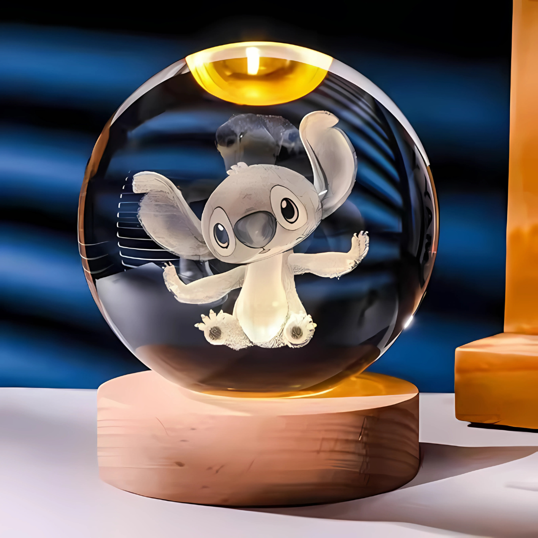 ESFERAS DECORATIVAS 3D STITCH 1 UNIDAD – Dale un toque mágico y tierno a tu espacio