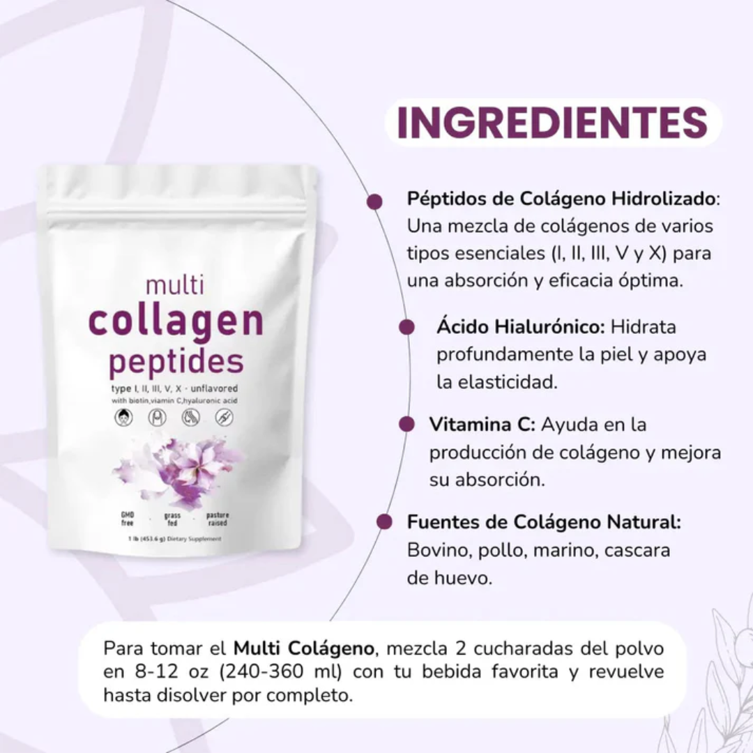 COLLAGEN PEPTIDES – Rejuvenece tu piel, fortalece tus articulaciones y revitaliza tu cuerpo desde adentro