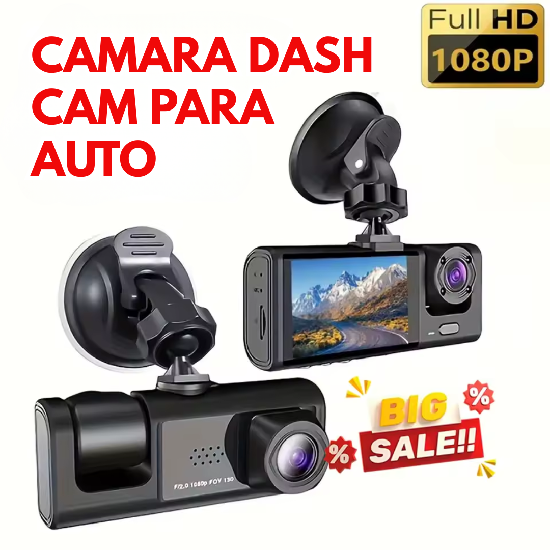 CÁMARA DASH CAM PARA AUTO – Graba, protege y viaja con tranquilidad