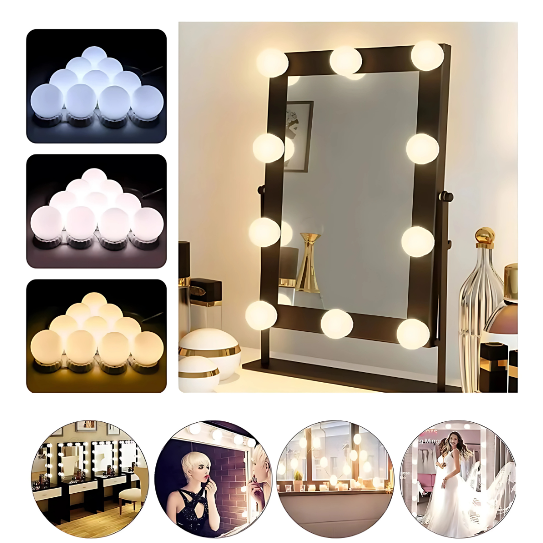 Luces de Espejo Vanity – Iluminación profesional para tu tocador
