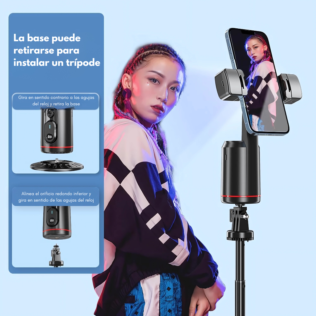 GIMBALP02 – Videos estables, enfoque automático y control total desde tu celular