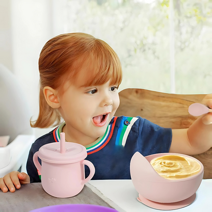 SET DE ALIMENTACIÓN PARA BEBÉ DE SILICONA – Comodidad y seguridad en cada comida