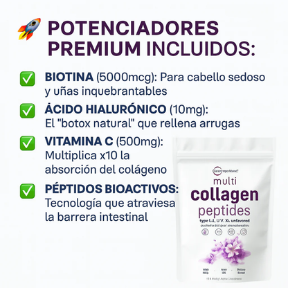 COLLAGEN PEPTIDES – Rejuvenece tu piel, fortalece tus articulaciones y revitaliza tu cuerpo desde adentro