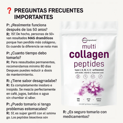 COLLAGEN PEPTIDES – Rejuvenece tu piel, fortalece tus articulaciones y revitaliza tu cuerpo desde adentro
