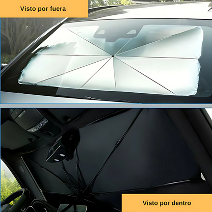 PARASOL PARA AUTO PLEGABLE – Protege tu vehículo del calor extremo en segundos