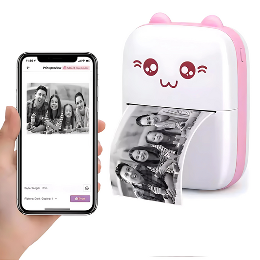 Impresora Térmica Bluetooth InstaPrint Pro™ - Imprime tus ideas donde quieras: rápida, ligera y siempre a mano.
