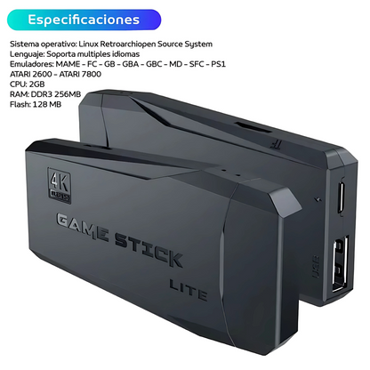 Consola Retro GameStick™ - Tus juegos favoritos… todos juntos y sin cables.